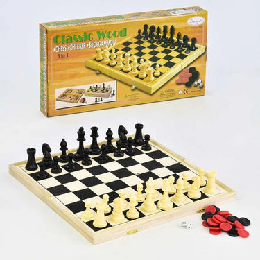 3in1 Premium Classic Chess Game Play Set
